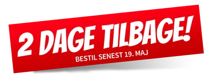 3 dage tilbage